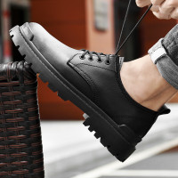 绛天 皮鞋男士2022秋季新款低帮结婚伴郎商务休闲鞋46英伦风45防滑 黑色