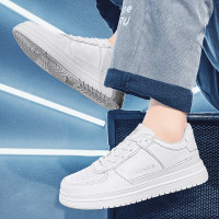 绛天 秋季大码男鞋47新款46运动休闲中学生青少年跑步潮流皮面板鞋男