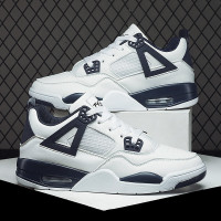 绛天 男学生鞋子高中生运动鞋品牌青少年皮面鞋秋天穿的减震气垫跑步鞋男波鞋舒适耐磨男鞋男士鞋球鞋