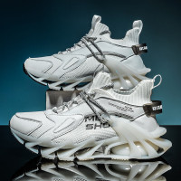 绛天 初中生国潮镂空刀锋战士男鞋中学生秋天穿的透气个性潮鞋缓震减压网面鞋锻炼健身跑鞋INS超火的鞋子