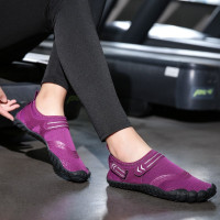 夏季新款瑜伽室内健身女减震跑步机女士专用鞋跳绳深蹲情侣训练鞋 五指跑步鞋 普拉提赤足