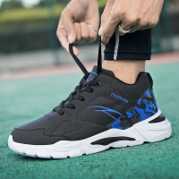 绛天低帮篮球鞋2022新款皮面防水大童鞋子男孩高中生学生软底休闲运动鞋