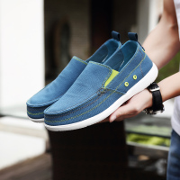 跨店重复 老北京帆布鞋万年经典纯色一脚蹬懒人鞋男士沃尔卢驾车鞋 免系带透气上班族工作日常