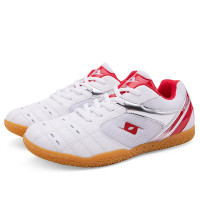 绛天 男士乒乓球鞋皮面儿童青年日常专业比赛球鞋单打舒适平底系带橡胶底综合训练鞋跑步鞋室内休闲乒羽网鞋