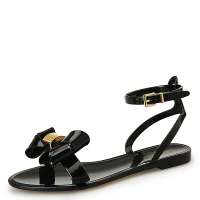 Lucky Ozasec夏季潮流罗马平跟女士凉鞋大蝴蝶结女款休闲凉鞋 时尚休闲度假 舒适凉鞋 沙滩凉拖鞋 女鞋