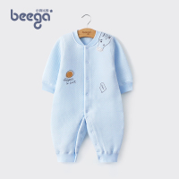 小狗比格新生儿衣服0-3个月婴儿保暖连体衣加厚宝宝哈衣春秋秋冬1