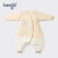 小狗比格 宝宝分腿睡袋秋冬儿童加厚防踢被子2200g婴儿睡袋纯棉冬