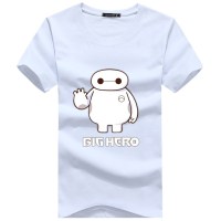 男士T恤夏季新款 男士青少年卡通印花T恤 男棉短袖男装夏季大码短袖诺妮梦