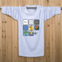 大码长袖T恤男秋季上衣长袖男士加肥加大码打底长袖7XLt恤 男衫胖子服装圆领 外穿诺妮梦