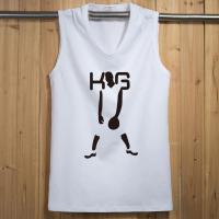 无袖背心新款夏季男士宽肩背心跨栏V领T恤男宽松加肥加大码7XL潮胖子肥佬篮球运动