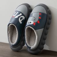 踩屎感棉拖鞋男秋冬季防水家居厚底室内防滑家用保暖毛绒棉拖女冬诺妮梦