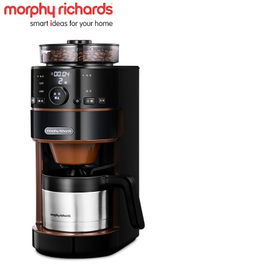 摩飞电器(Morphyrichards) MR1103全自动磨豆家用办公滴漏式咖啡机美式咖啡不锈钢保温咖啡壶 豆粉两用