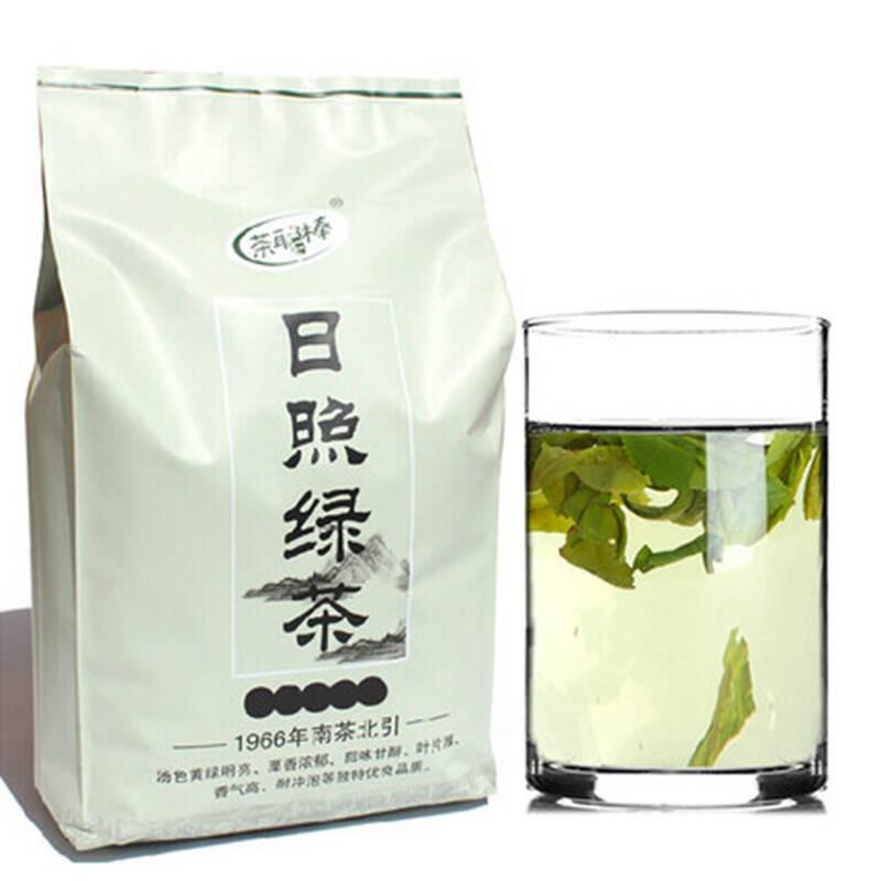 茶椰棒日照绿茶2020新茶叶山东雪营青茶豆浓香500g袋装