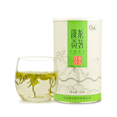 安吉白片一新茶叶高山绿茶100g罐装