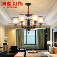 现代新中式别墅客厅吊灯锌合金复式楼梯吊灯现代简约大气大堂茶楼中楼吊灯包厢酒店工程会所灯具