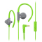 MQbix (GT46) 线控耳挂式耳机 语音通话耳机带咪 耳塞式手机耳机立体声重低音HIFI发烧音乐耳机有线耳机灰绿色
