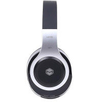 MQbix (BT780) 头戴式蓝牙耳机 重低音耳机 头戴式无线有线两用耳机（银色）