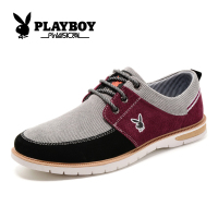 花花公子2016夏季男鞋运动休闲鞋休闲皮鞋男真皮英伦板鞋CX39016