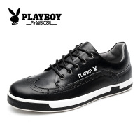 花花公子 布洛克男鞋真皮鞋子男英伦潮鞋商务休闲男士皮鞋CX37147