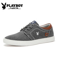 花花公子布鞋男士休闲鞋滑板鞋 帆布鞋男秋季板鞋学生单鞋CX39103