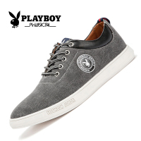 花花公子夏季透气帆布鞋经典 男士板鞋韩版男潮流休闲鞋子CX39089