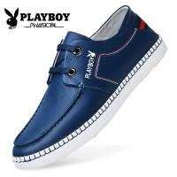 花花公子2016休闲皮鞋 头层牛皮日常休闲男鞋男士运动鞋子CX39082