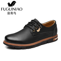 富贵鸟/FGN 男鞋2016秋季新款英伦休闲鞋真皮工装鞋 复古大头皮鞋