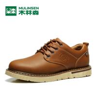 木林森男鞋休闲皮鞋头层牛皮运动户外鞋子 休闲鞋2016新款260071K9797