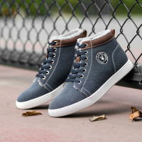 花花公子男鞋雪地靴冬季加绒保暖男士短靴高帮棉鞋休闲鞋男时尚靴