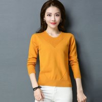 魅言魅语(MeiYanMeiYu)针织衫女宽松2021秋季新款大码套头毛衣圆领打底衫可外穿上衣