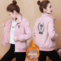 魅言魅语(MeiYanMeiYu)短款外套女2021冬季新款韩版宽松加绒夹克