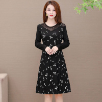 魅言魅语(MeiYanMeiYu)2021秋季新款韩版修身小个子假两件中长款修身显瘦气质连衣裙