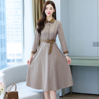 魅言魅语(MeiYanMeiYu)2021秋季新款女装高端洋气质妈妈长袖连衣裙子