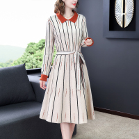 魅言魅语(MeiYanMeiYu)2021年秋季新款大码女装针织连衣裙女