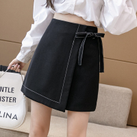 魅言魅语(MeiYanMeiYu)2021年秋季新款显瘦一步裙不规则高腰A字半身裙女