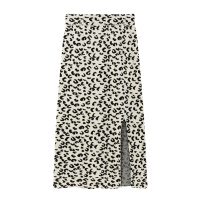 魅言魅语(MeiYanMeiYu)2021年秋季新款半身裙开叉中长裙显瘦百搭针织裙