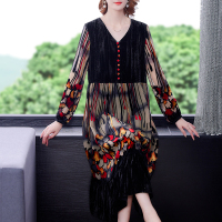 魅言魅语(MeiYanMeiYu)2021秋季新款气质裙贵夫人连衣裙子