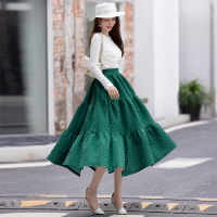 魅言魅语(MeiYanMeiYu)立体印花高腰半身裙女2021年秋季新款复古半身裙蓬蓬裙