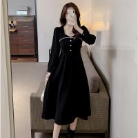 魅言魅语(MeiYanMeiYu)2021年秋季新款复古赫本风气质收腰显瘦连衣裙