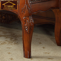 美式床尾凳 实木换鞋凳欧式床尾凳深色穿鞋凳超纤皮沙发凳床边凳