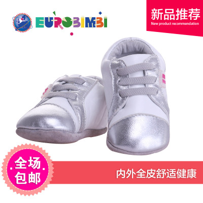 EUROBIMBI 欧洲宝贝婴幼儿学步鞋防滑软底全羊皮儿童皮鞋子宝宝鞋