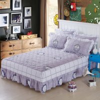 沿蔻家纺 床笠纯棉 全棉防水床罩床单床笠单件 夹棉床笠套 床垫保护套加厚床笠