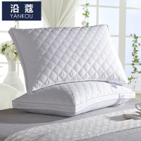 沿蔻家纺 纯棉枕头 五星级酒店枕头枕芯全棉羽丝绒护颈成人单人颈椎春季;夏季;秋季;冬季助眠枕纤维