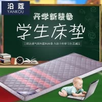 沿蔻家纺 学生宿舍全棉抗菌床垫寝室单人0.9m大学上下铺软加厚折叠90cm床190cm1米四季纯色简约风