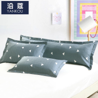 沿蔻家纺 全棉单双人枕套纯棉枕头套1.2m1.5米加长枕套枕芯套子