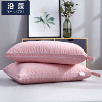 沿蔻家纺 酒店水洗棉枕头芯男女成人护颈椎枕家用整头双人枕芯水洗简约风立体绗绣热熔棉水洗枕春季;夏季;秋季;冬季助眠枕纤维