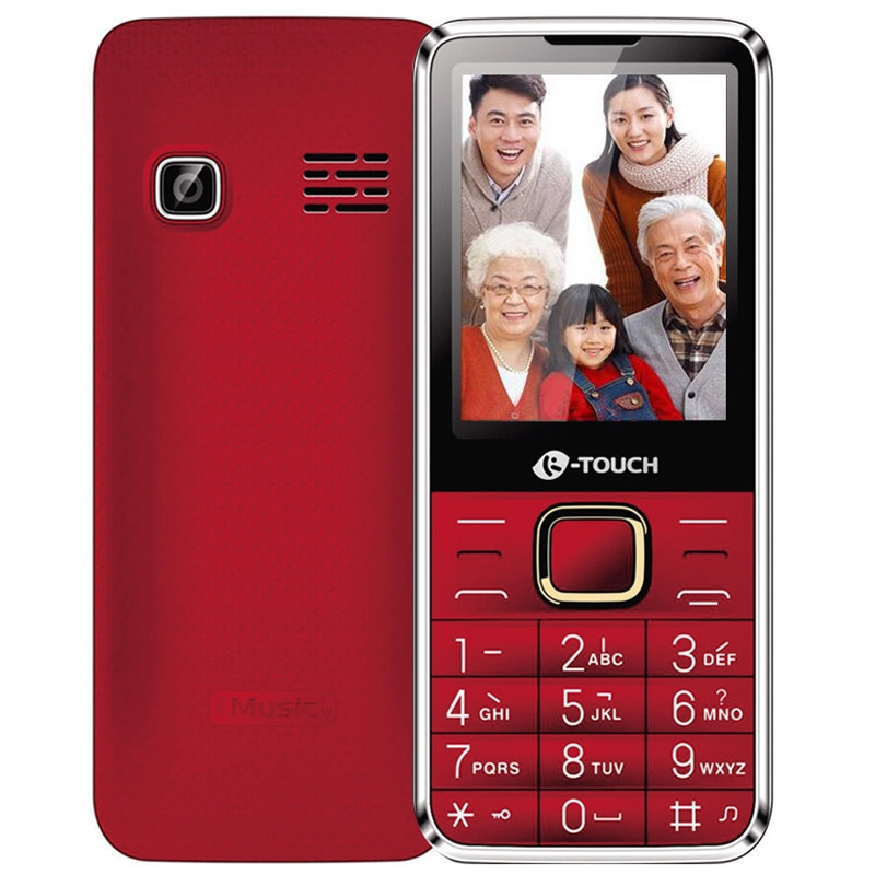 K-Touch/天语 T2移动大屏双卡大字大声大按键老人学生超长待机手机 红色