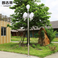 朗吉蒂户外路灯不锈钢庭院灯小区高杆路灯公园草坪灯广场景观路灯6085