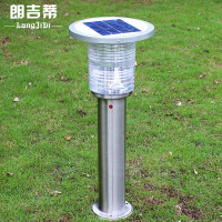 朗吉蒂 5W太阳能草坪灯户外超亮LED庭院灯路灯不锈钢草地灯防水别墅灯柱