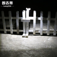 朗吉蒂 太阳能壁灯超亮人体感应壁灯LED护栏灯过道夜灯水槽灯柵栏篱笆灯